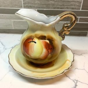 Antique Creamer & Dish